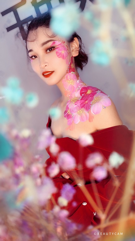 当彩绘遇上彩妆 撞出的便是那惊艳的温柔——千色人体彩绘分享