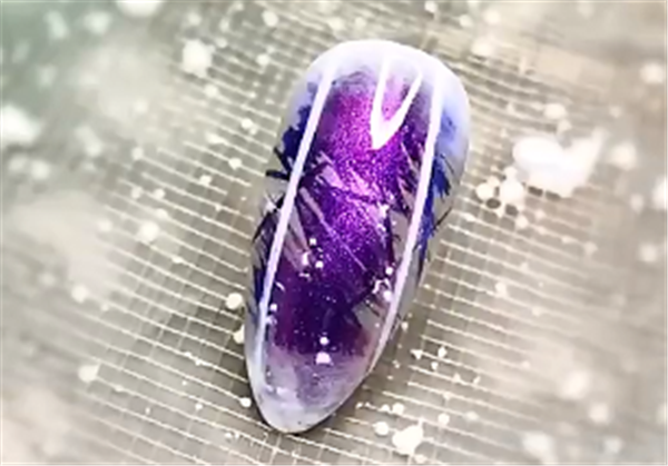 爱美千色姚老师分享：美甲金线的贴法！
